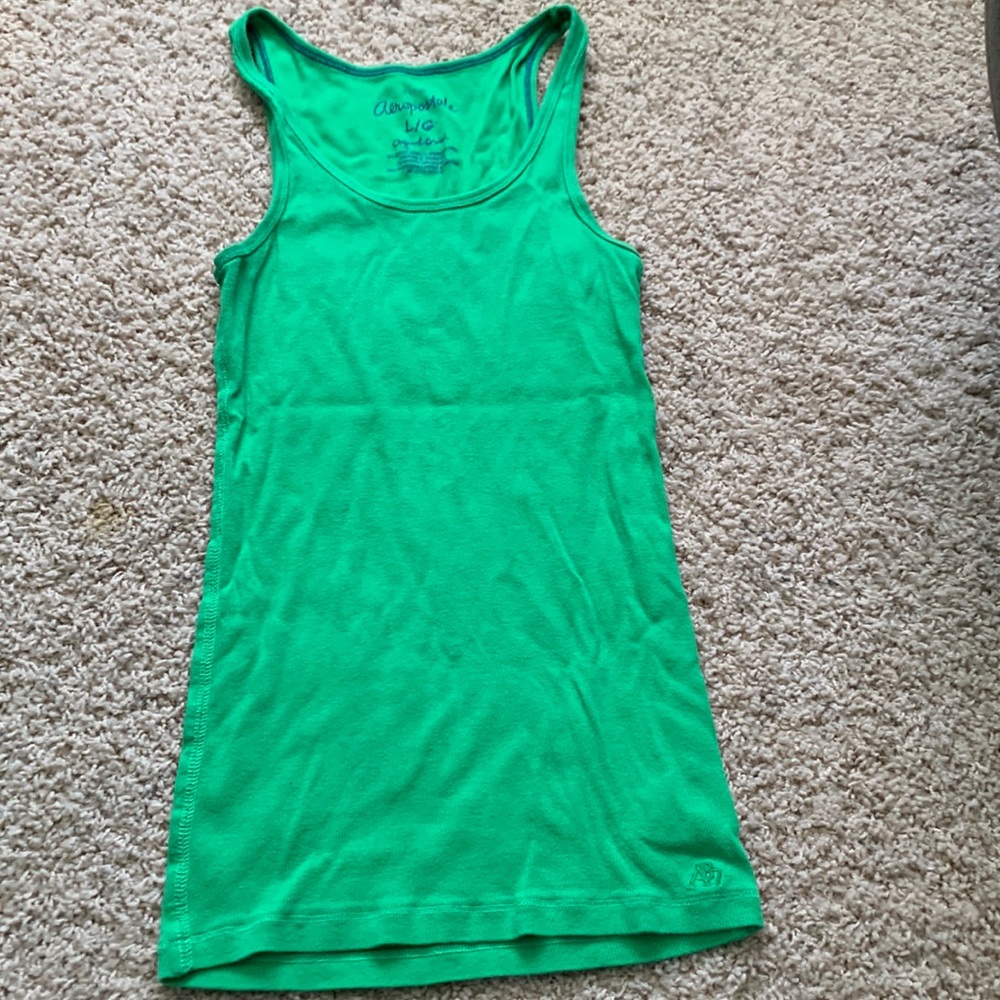 Green tank top